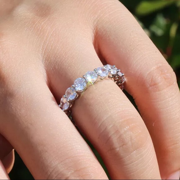 NEW💍925 sterling silver diamond engagement ring - Picture 5 of 6